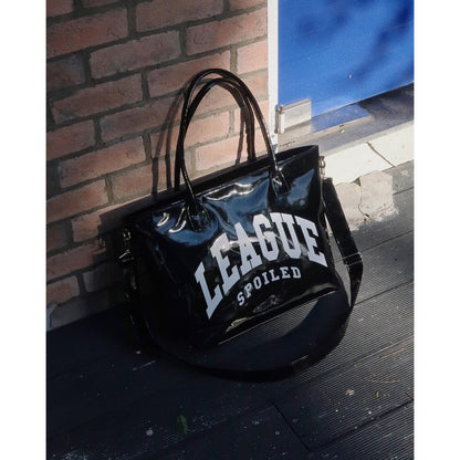 Spoiled League Large Spoiled Tote Bag - Glossy Black