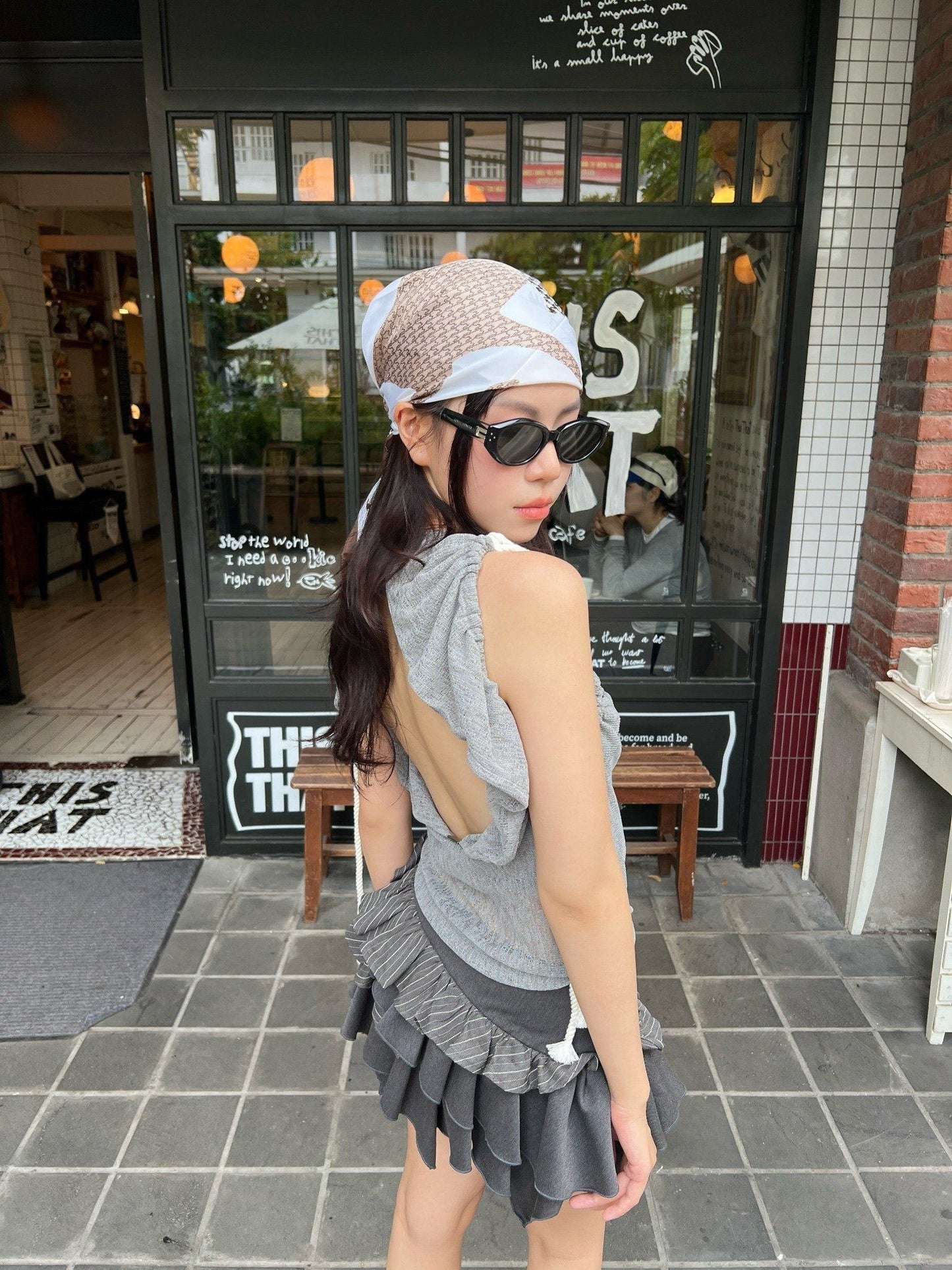 Tsun Ashlyn Top Grey