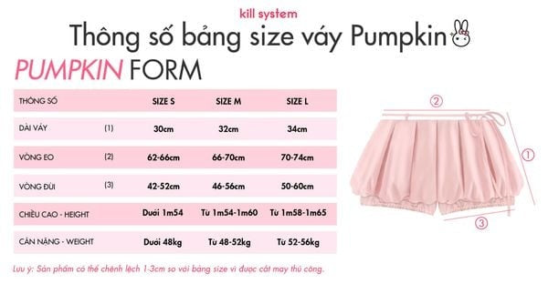 Kill System Pumpkin Mini Skirt (Pre-order) - Em Clothing