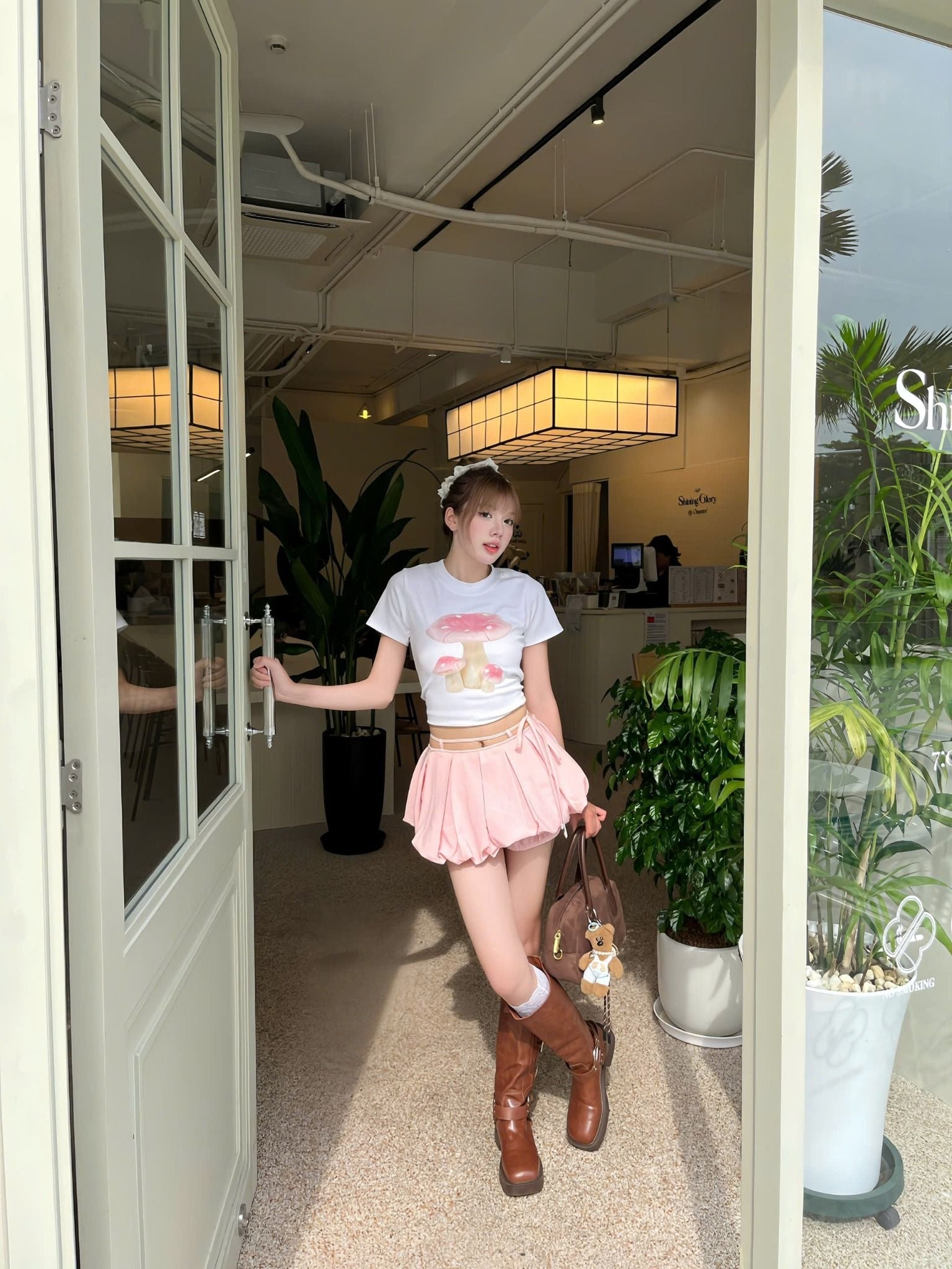 Kill System Pumpkin Mini Skirt (Pre-order) - Em Clothing