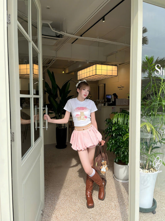 Kill System Pumpkin Mini Skirt (Pre-order) - Em Clothing