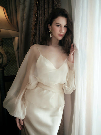 Kisserine Élie Dress - Ivory White