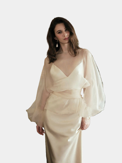 Kisserine Élie Dress - Ivory White