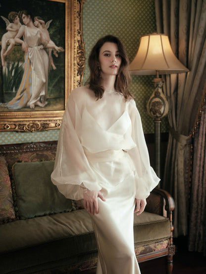 Kisserine Élie Dress - Ivory White