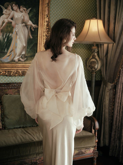 Kisserine Élie Dress - Ivory White