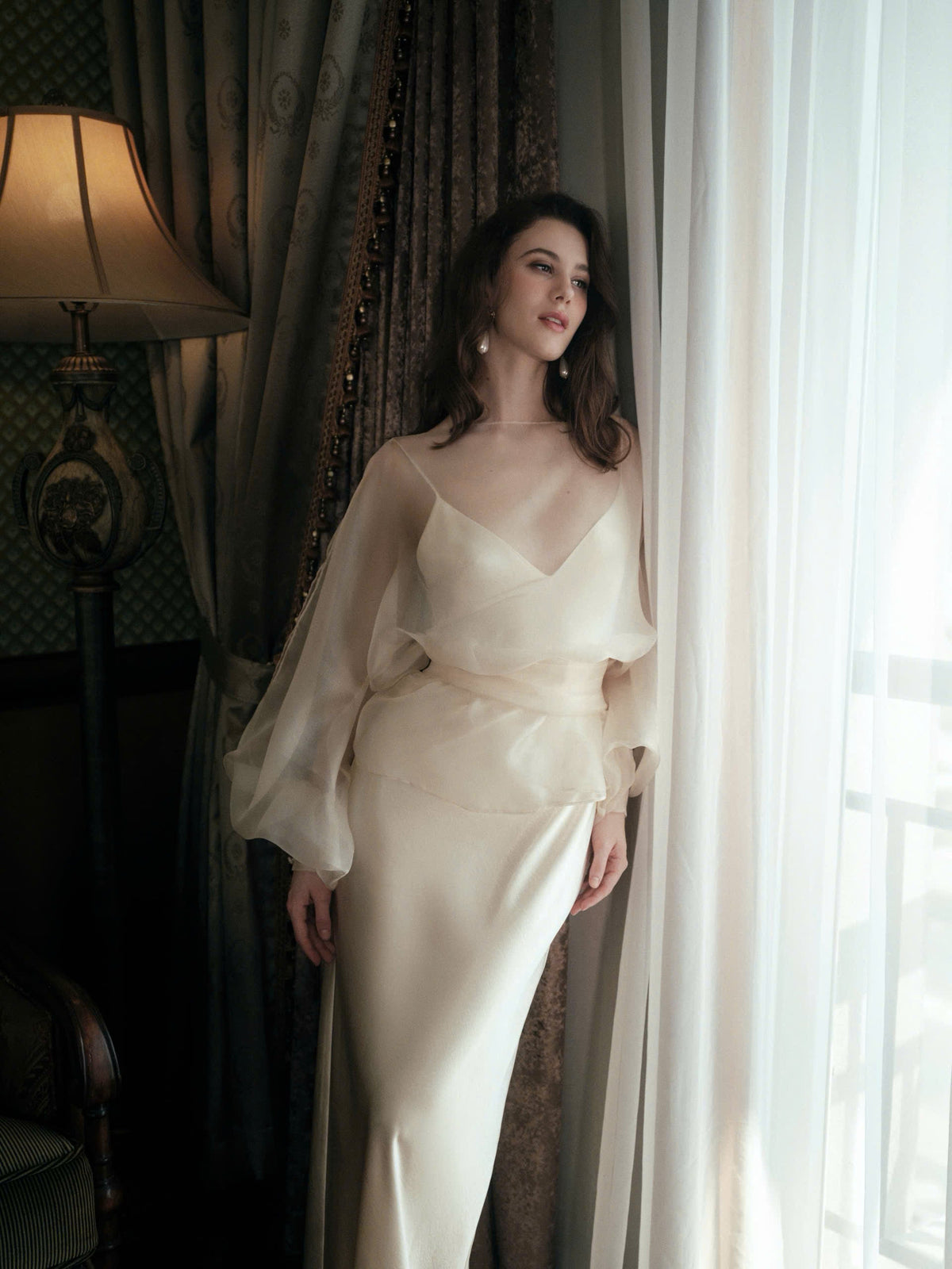 Kisserine Élie Dress - Ivory White