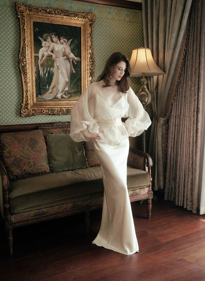 Kisserine Élie Dress - Ivory White