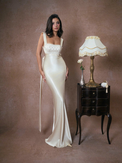 Kisserine Renaisee Dress - Ivory White