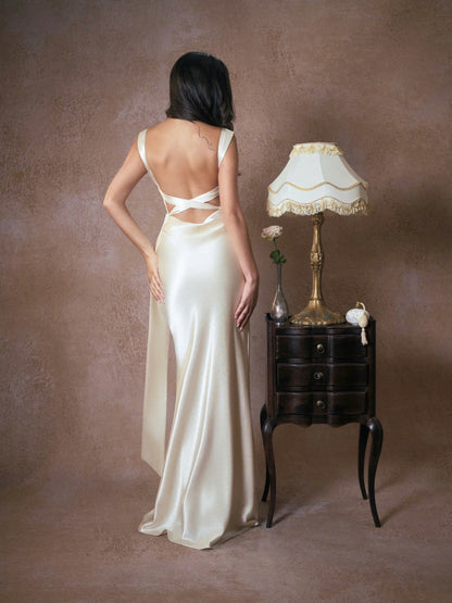 Kisserine Renaisee Dress - Ivory White