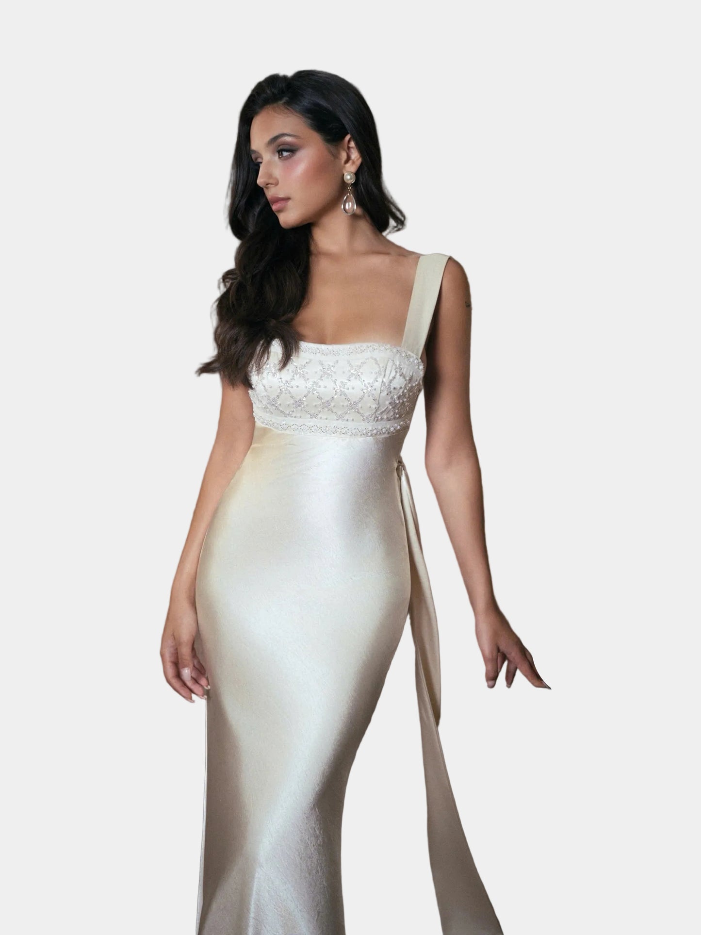 Kisserine Renaisee Dress - Ivory White
