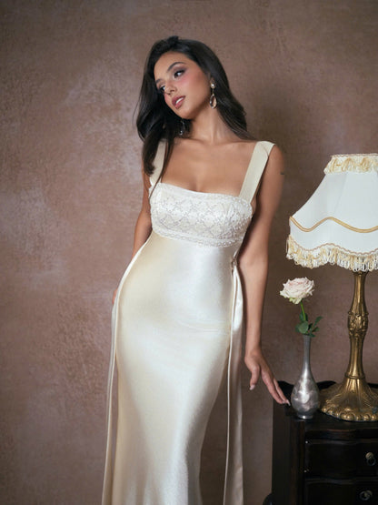 Kisserine Renaisee Dress - Ivory White