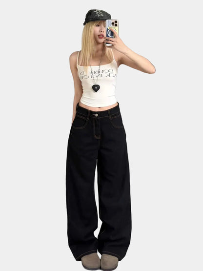 Calem Club Straight-leg Khaki Jeans Ver 1 - Kaki
