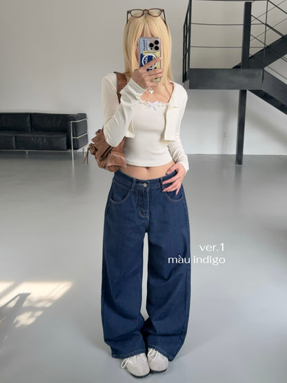 Calem Club Straight-leg Khaki Jeans Ver 1 - Kaki
