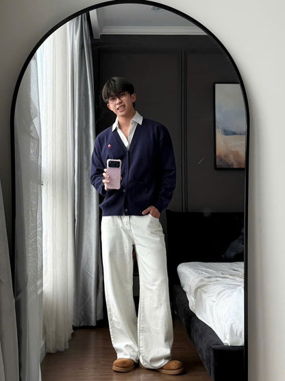 Calem Club Straight-leg Khaki Jeans Ver 1 - Kaki