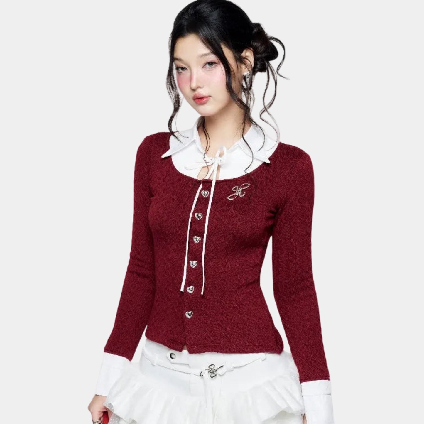 Aiai Studio "Ledi" Collar Cardigan
