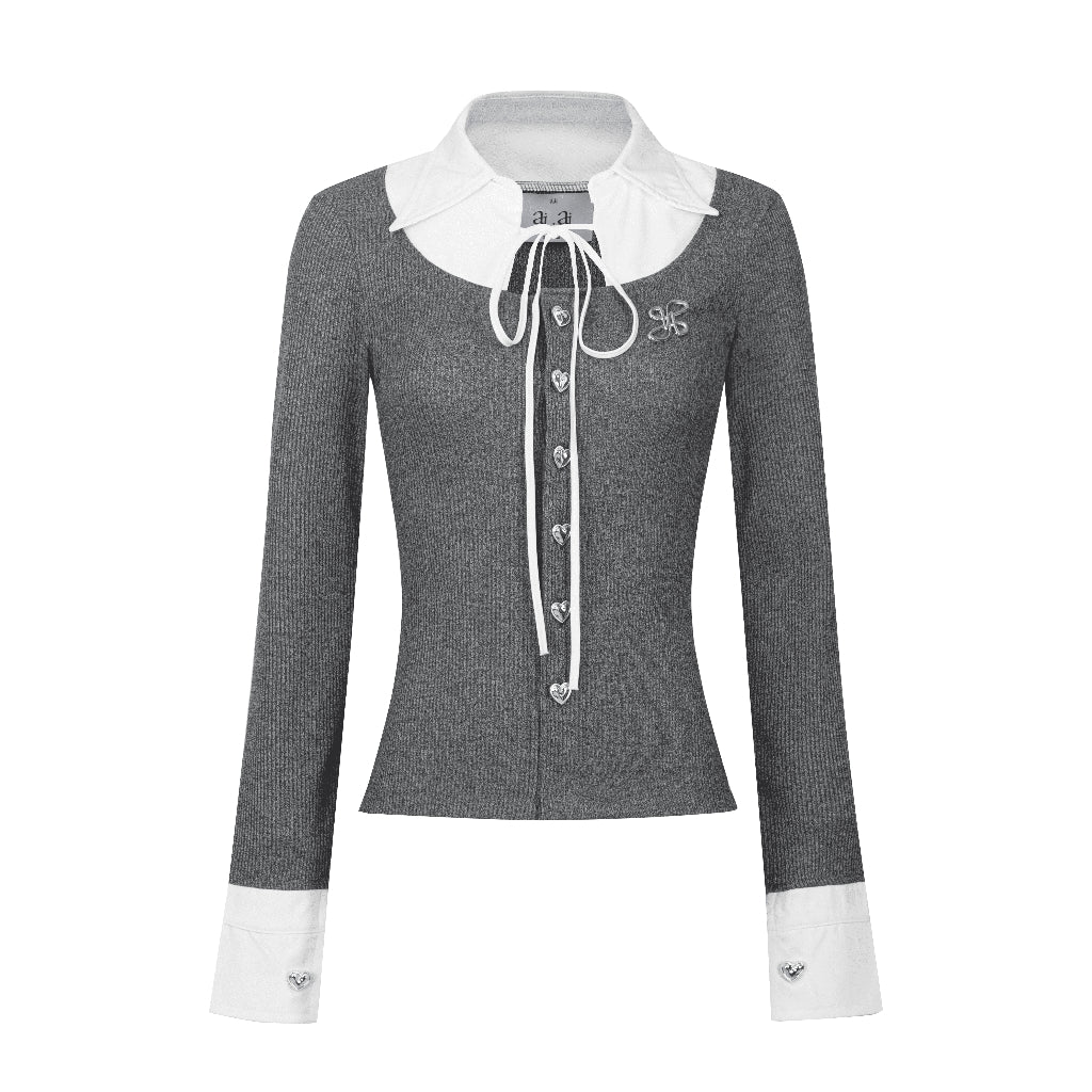 Aiai Studio "Ledi" Collar Cardigan