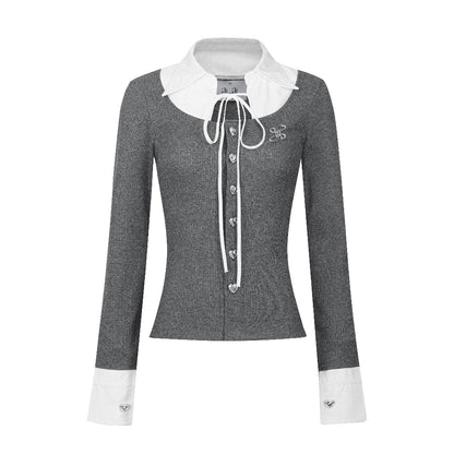 Aiai Studio "Ledi" Collar Cardigan