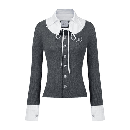 Aiai Studio "Ledi" Collar Cardigan