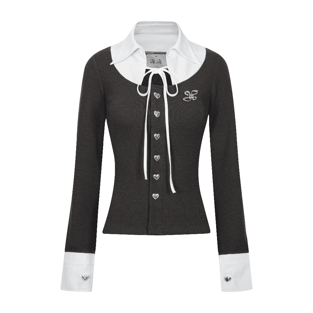 Aiai Studio "Ledi" Collar Cardigan