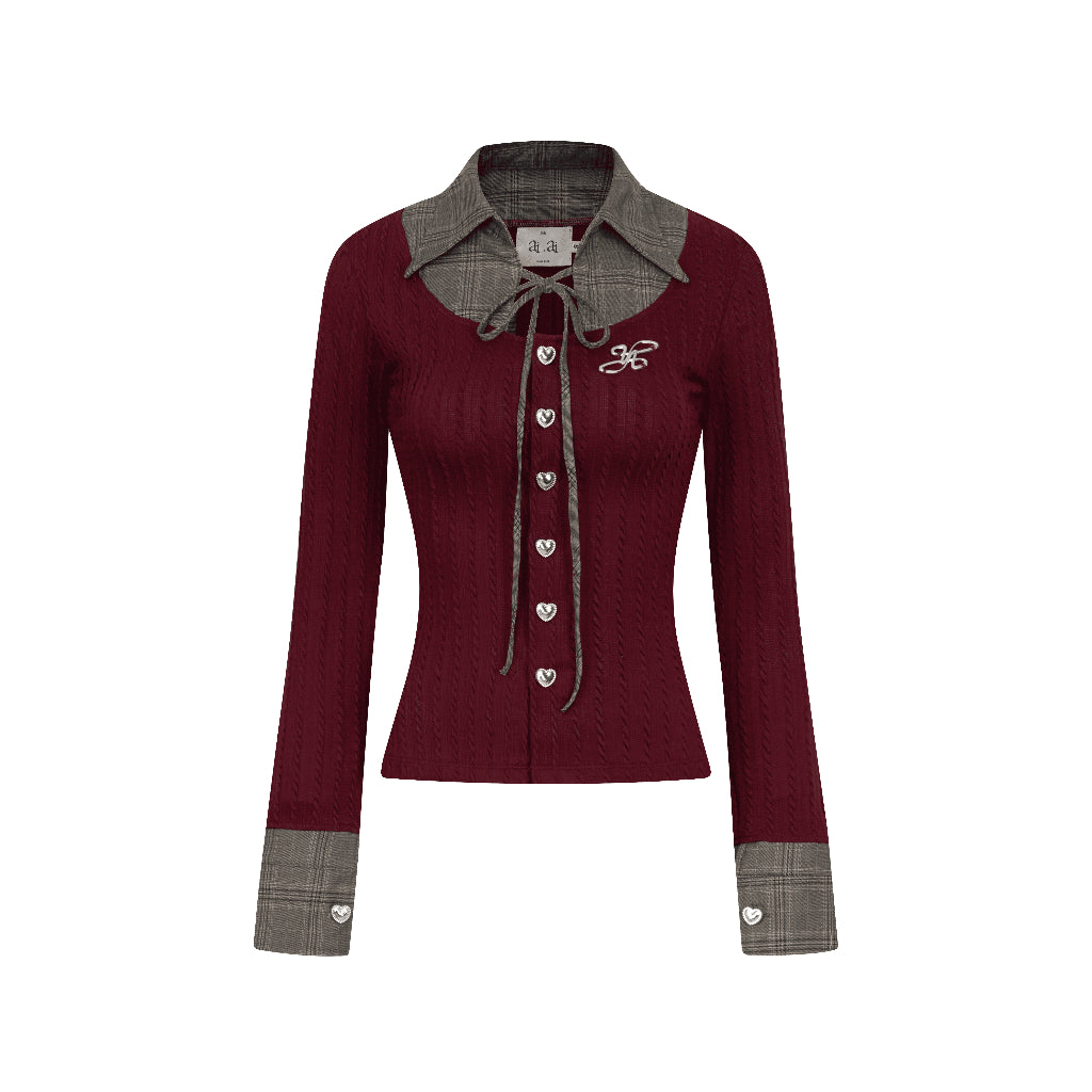 Aiai Studio "Ledi" Collar Cardigan