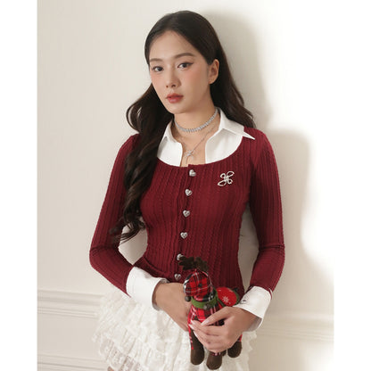 Aiai Studio "Ledi" Collar Cardigan