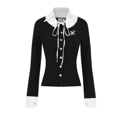 Aiai Studio "Ledi" Collar Cardigan