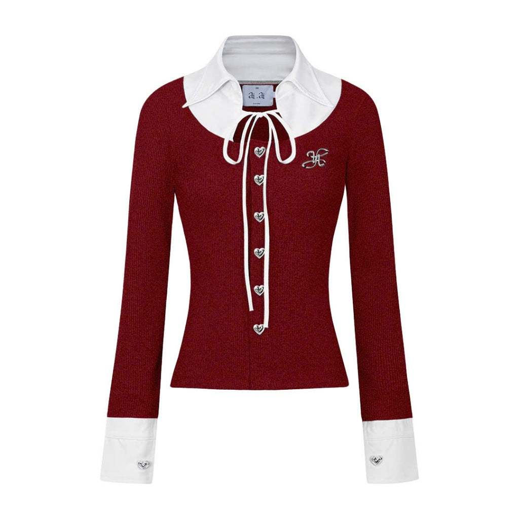 Aiai Studio "Ledi" Collar Cardigan