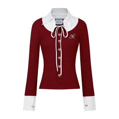 Aiai Studio "Ledi" Collar Cardigan