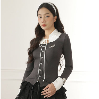 Aiai Studio "Ledi" Collar Cardigan