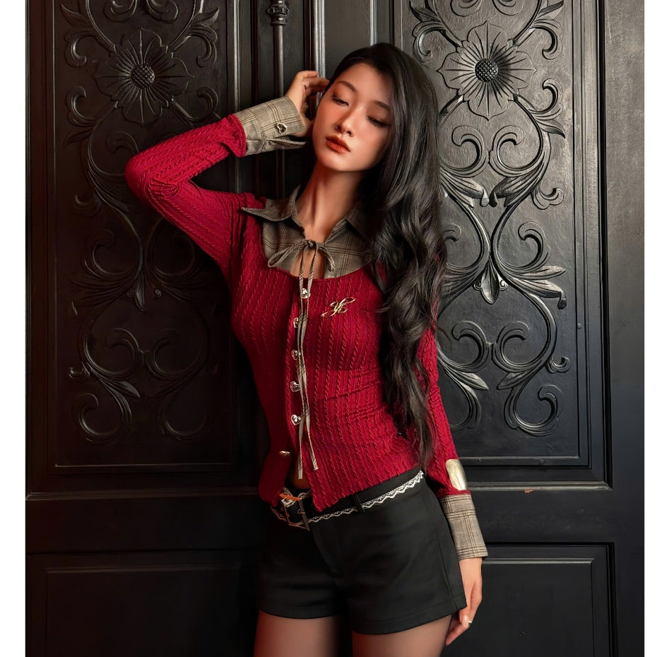 Aiai Studio "Ledi" Collar Cardigan