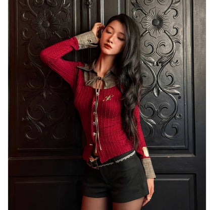 Aiai Studio "Ledi" Collar Cardigan