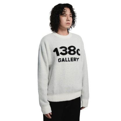 138Cknit Pure Love Knit Fuzzy Sweater