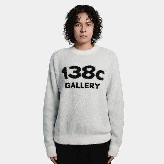 138Cknit Pure Love Knit Fuzzy Sweater