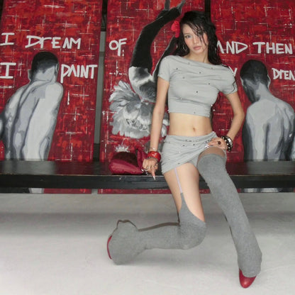 Madebykinh Grey Lynne Skirt