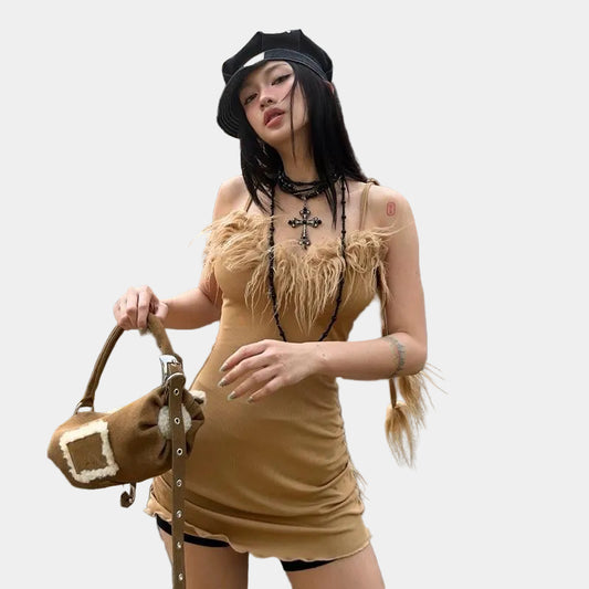 Nhabachtuot Mess Fur Body Dress