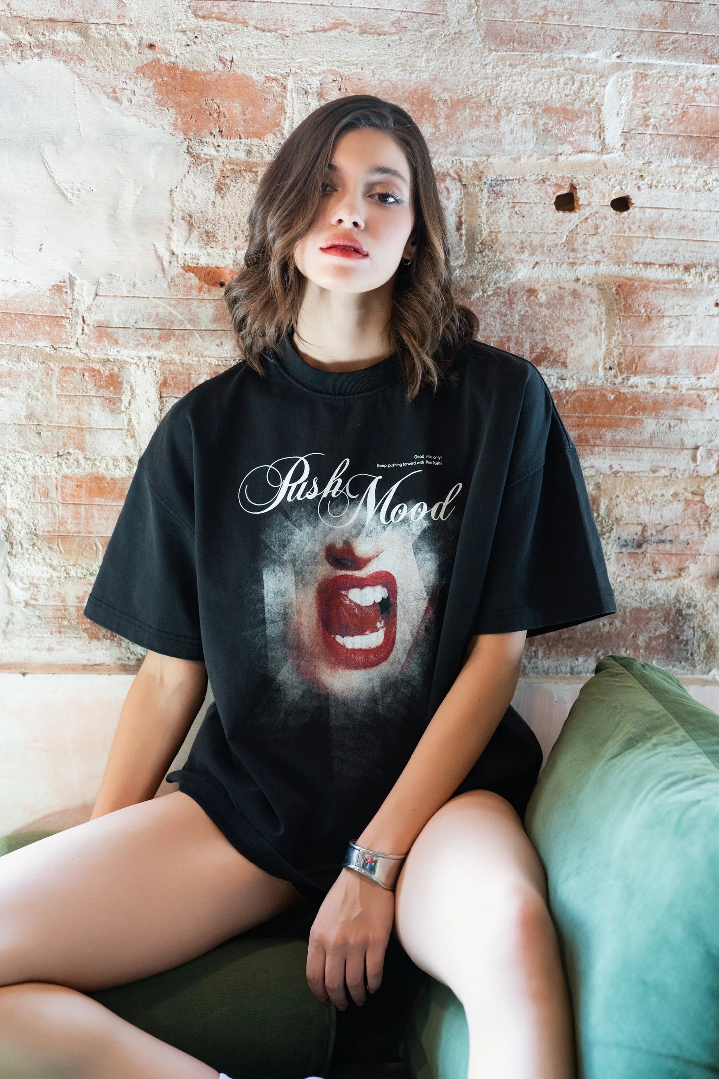 Push Push Push Mood Tee (Boxy Fit) (Pre-order)