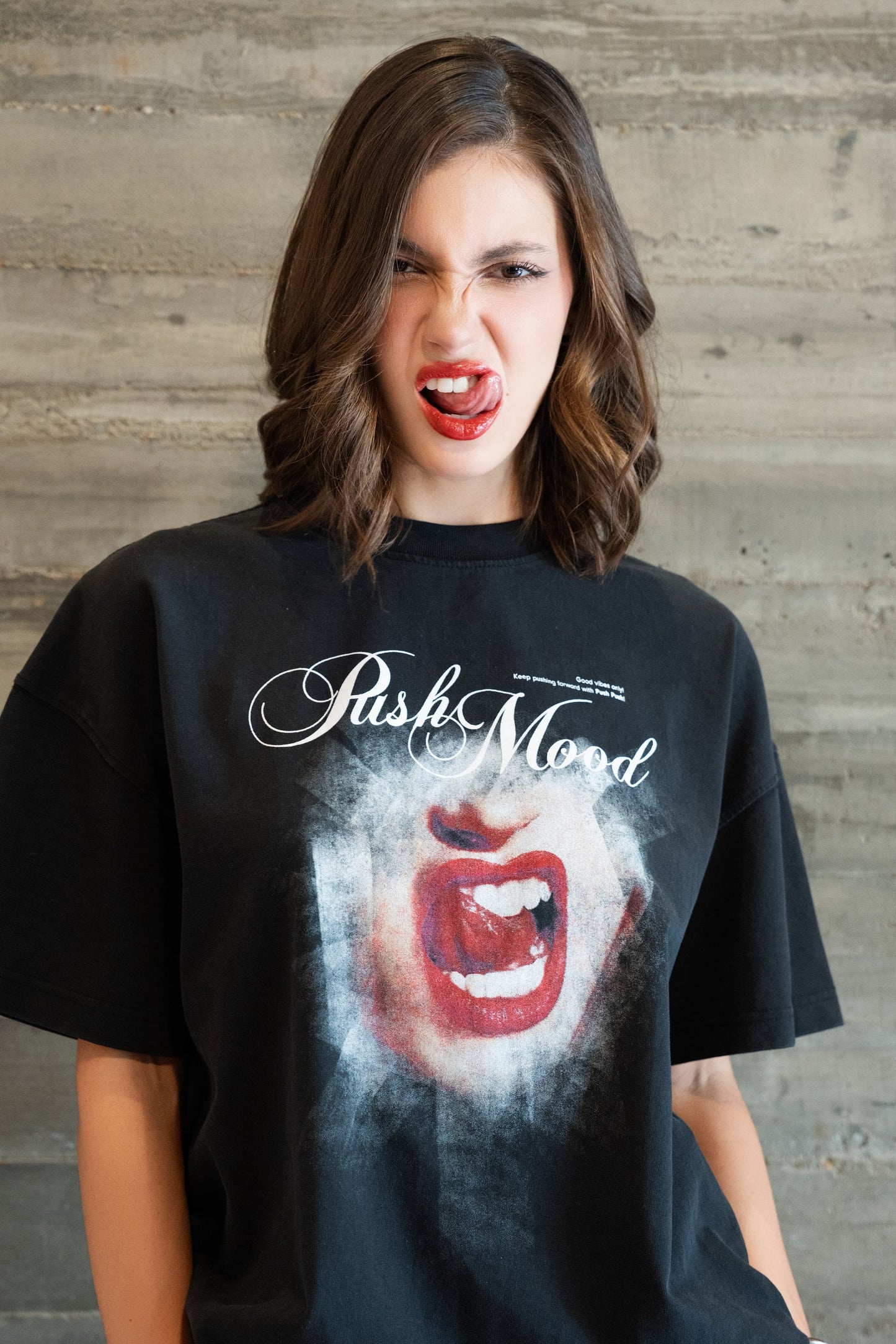 Push Push Push Mood Tee (Boxy Fit) (Pre-order)