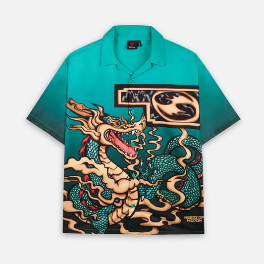 Now Saigon Dragon Printed Shirt