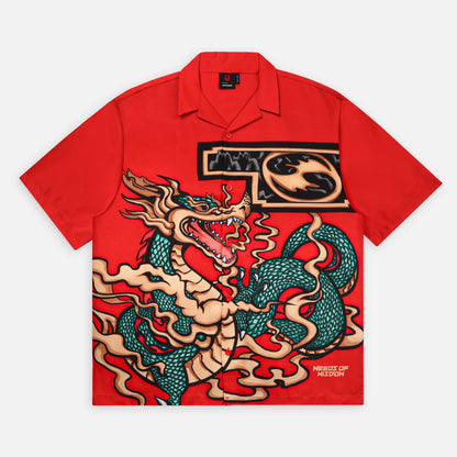Now Saigon Dragon Printed Shirt