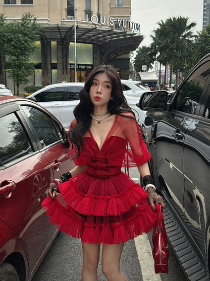 Kathy Atelier Nabi Red Dress