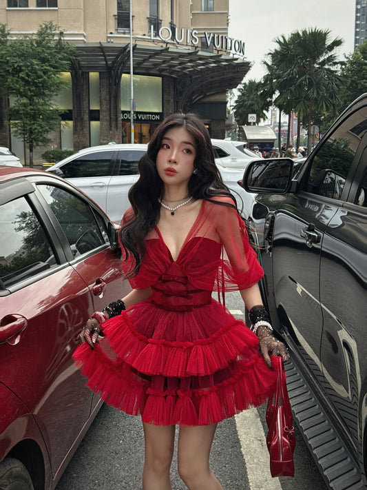 Kathy Atelier Nabi Red Dress