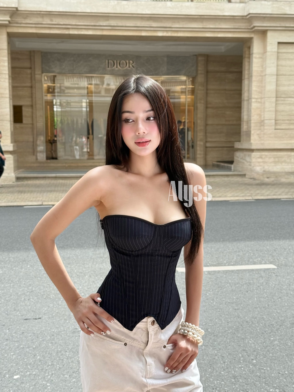 Alyss Navy Corset