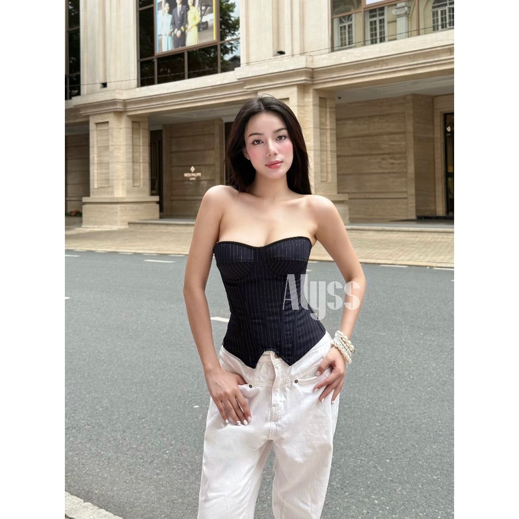 Alyss Navy Corset (Ready to ship)