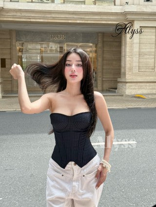 Alyss Navy Corset (Ready to ship)