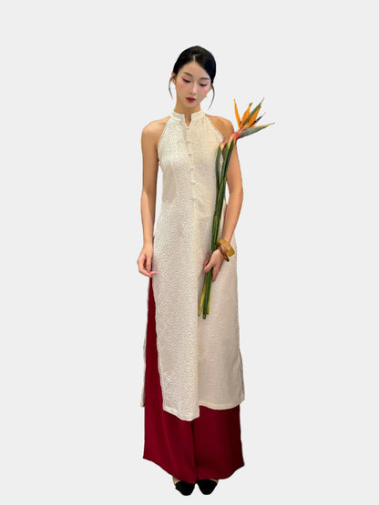 Mieufashionista Modern Halter Ao Dai Nha Van