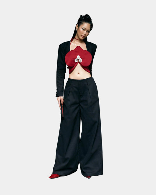 Viery Nerd Orchid Top - Red