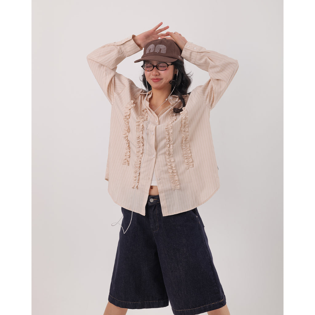 Nakedbyv Ruffle Shirt (Pre-order)