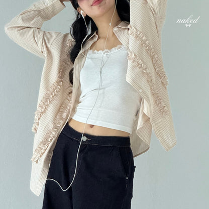 Nakedbyv Ruffle Shirt (Pre-order)