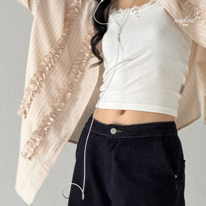 Nakedbyv Ruffle Shirt (Pre-order)