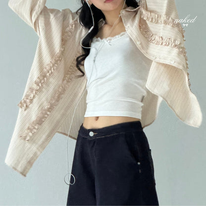 Nakedbyv Ruffle Shirt (Pre-order)